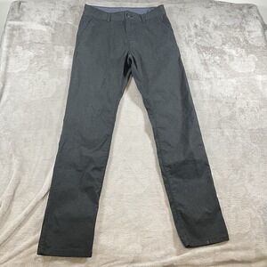 prAna Pants Mens 30x33 Black Breathe Brion Slim Fit Straight‎ 5-Pocket Chino